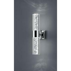 Bolsa appl. bagno led doppia luce cromo+diff.trasp.bolle  h.30 282410206