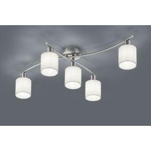 Garda plafoniera 5 diffusori in tessuto bianco l. 75cm + 44,2cm 605400501