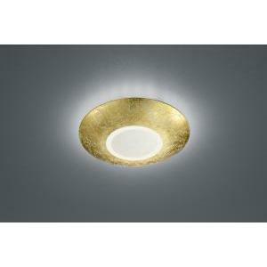 Chiros plafoniera rotonda led diffusore metallo oro d. 32cm 624110279
