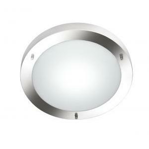 Condus plaf.bagno tonda acciaio+ve d.32 6801011-07