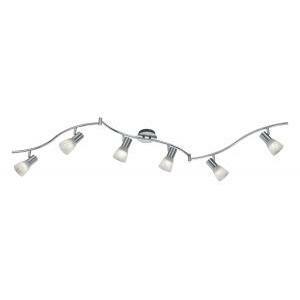 Levisto barra led 6 spots orient. acciaio+vt.alab. l.180 871010607