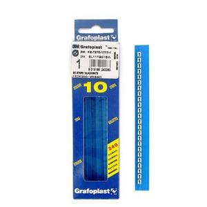 Portasegnacavo lettera w adesivo bl117gwwbw 10 stecche 3m