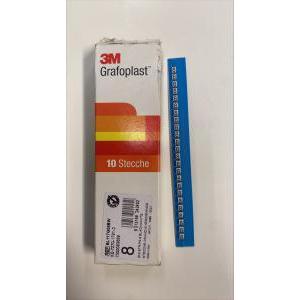 Strisce segnaletiche adesive n. 8 bl117g08bw 3m grafo
