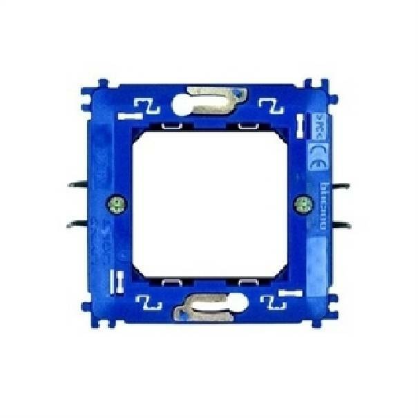 bticino bticino livinglight supporto unico 2 posti con graffette ln4702g - foto 1