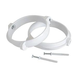 Staffe fermatubo  bianco 2 pz - stv2100b