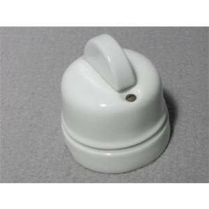 Pulsante rotativo porcellana 10a 250v colore bianco 00120