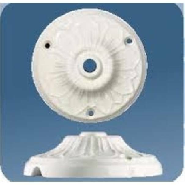 gambarelli gambarelli rosone lavorato in porcellana 2pz colore bianco d.10 mm 01611/b2 - foto 1