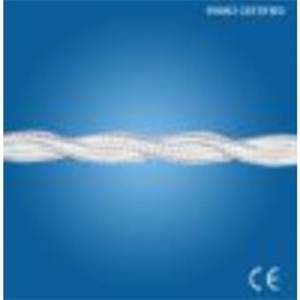 Cavo treccia seta 3x2,5 colore bianco 10012
