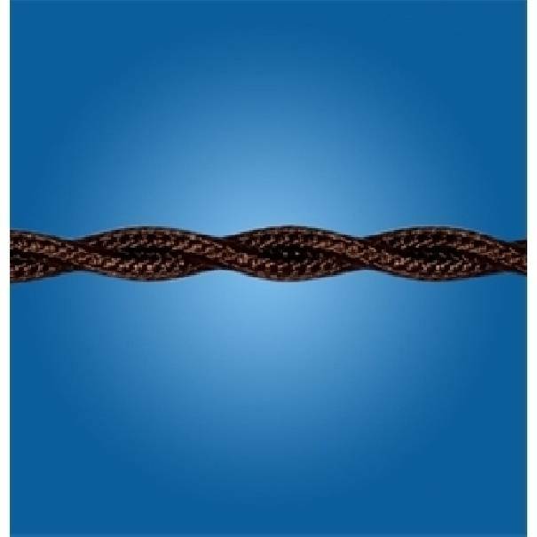 elettroservice elettroservice cavo treccia 3x1 colore marrone 2 metri 10308/b2 - foto 1