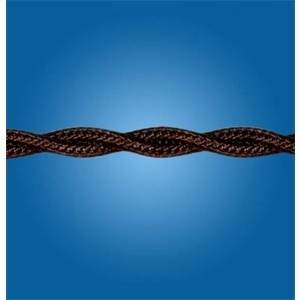 Cavo treccia sezione 3x1 colore marrone 25 metri 10308/b25
