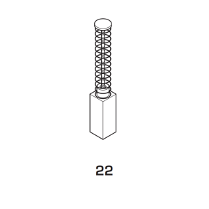 Spazzola carbone 6x6x13  - 1726