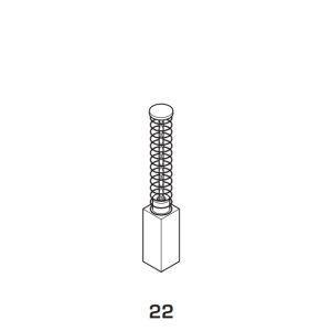 Spazzole carbone 1754 5x8x16 per trapani e seghetti bosch  - 1754