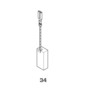 Spazzola carbone 5x8x17/30  bosch - 1755