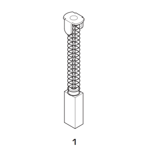 Spazzola carbone 6x10x15/19  makita - 1960