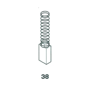 Spazzola carbone trapano 6.2x6.2x13  - 1719