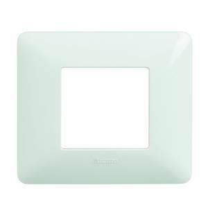 Matix placca 2 moduli tecnopolimero bianca am4802bbn