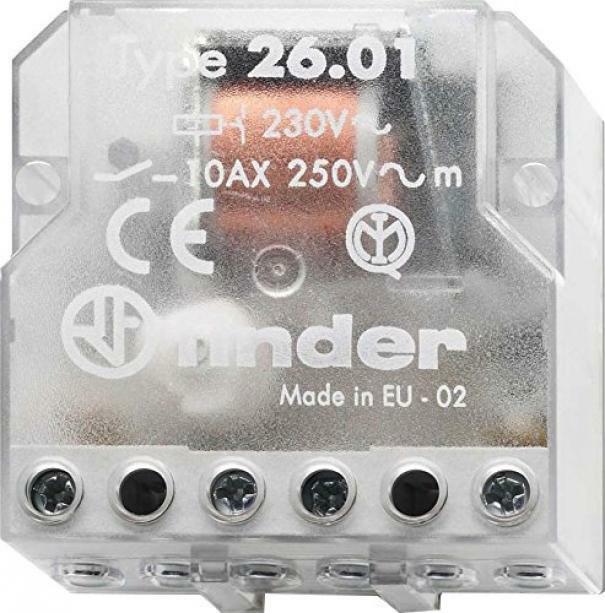 finder finder rele' interruttore unipolare ad impulsi 230v da incasso 26.01.8.230.0000 260182300000 - foto 1