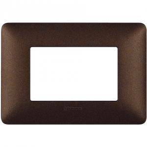 Matix placca 3 moduli tecnopolimero marrone caffe am4803tgg