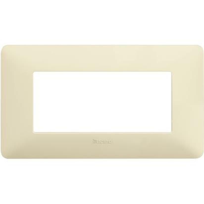 bticino bticino matix placca 4 moduli colore avorio am4804bav - foto 1