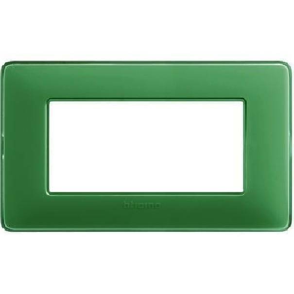 bticino bticino matix placca 4 moduli colore the verde am4804cvc - foto 1