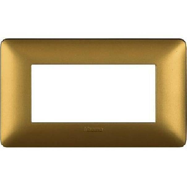 bticino bticino matix placca 4 moduli colore gold am4804mgl - foto 1