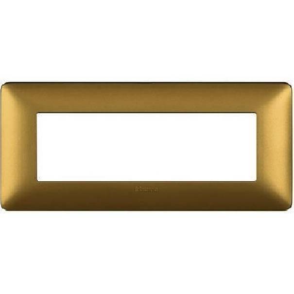 bticino bticino matix placca 6 posti colore gold am4806mgl - foto 1