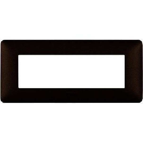 bticino bticino matix placca 6 posti colore marrone caffe am4806tgg - foto 1