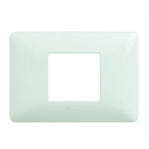 Matix placca 2 posti centrati colore bianca am4819bbn