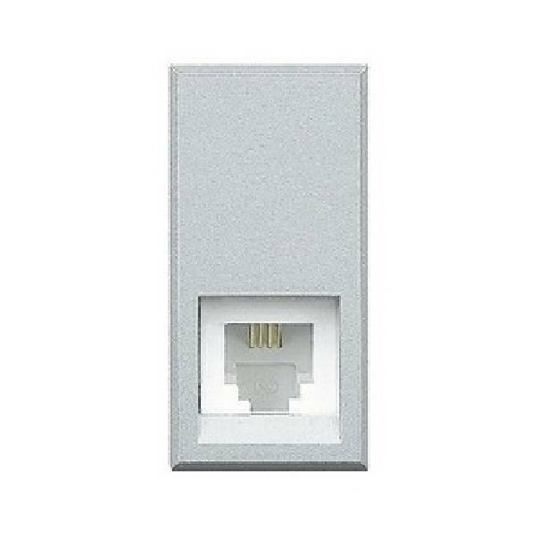bticino bticino axolute presa telefonica rj11 grigio chiaro hc4258/11n - foto 1