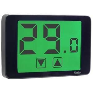 Termostato thalos touch nero con display multicolore 230v ve435400
