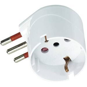 Materiale elettrico adattatore domestico schuko 10a 250v serie unika bianca rs78027
