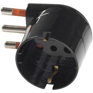 Materiale elettrico presa schuko 10a 2p+t nero rs78028