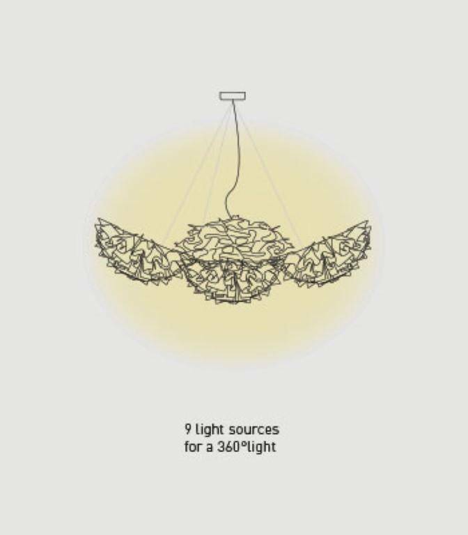 slamp slamp veli 7 suspension lamp colore opal velsovswht04t00000eu - foto 2