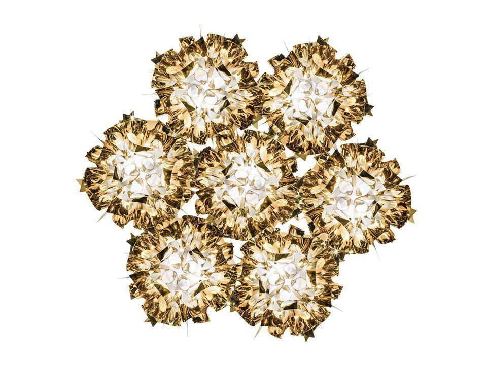 slamp lampada a sospensione slamp veli 7 - colore oro velsovsgld04t00000eu - foto 1