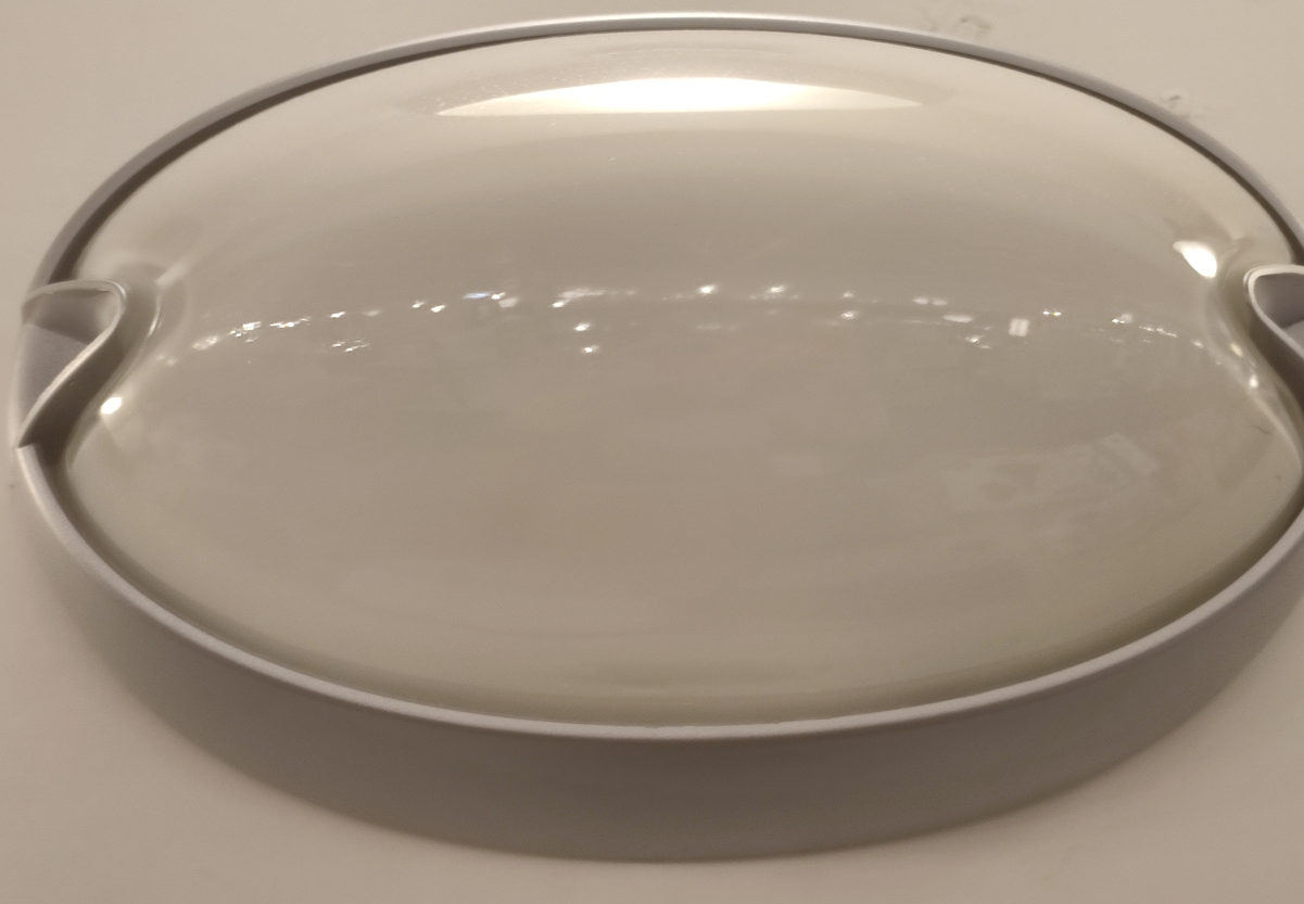performance in lighting spa prisma plafoniera chip ovale 25 colore grigio metallizzato 21w 005704 - foto 1