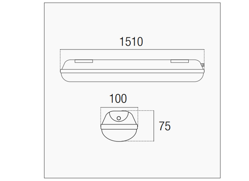 Plafoniera led a tenuta stagna Century Italia Round 48W 4000K - ITLR-481540 02