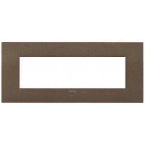 Placca fit 7 moduli bronzo matt 19957.24