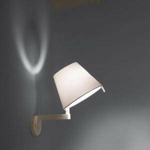 Applique da interno melampo parete 46w attacco e14 colore bronzo ecrù 0721020a