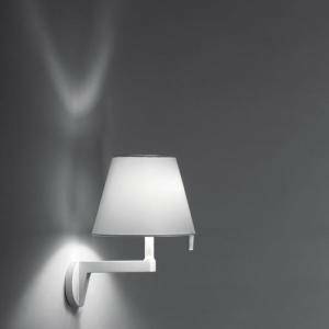 Applique da interno melampo parete 46w attacco e14 colore grigio alluminio 0721010a