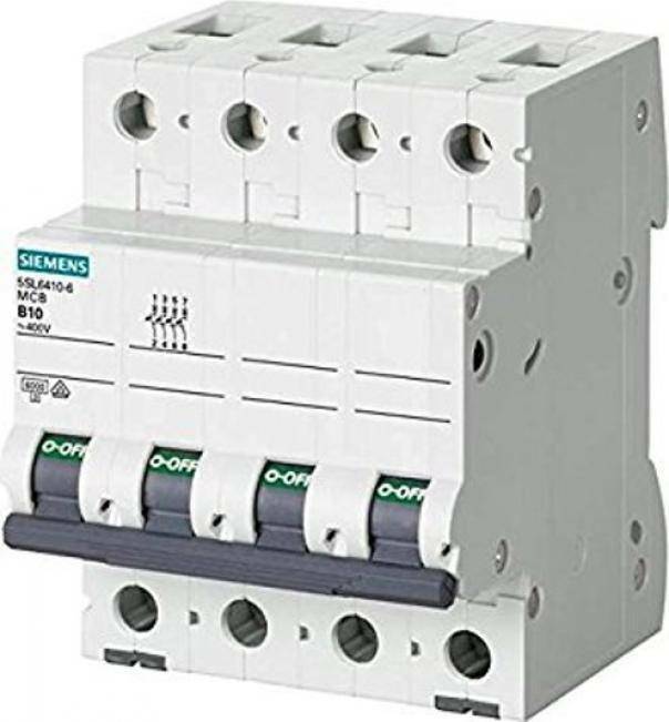 siemens siemens interruttore magnetotermico icu 6ka 4 poli 25a 5sl6425-7bb - foto 1