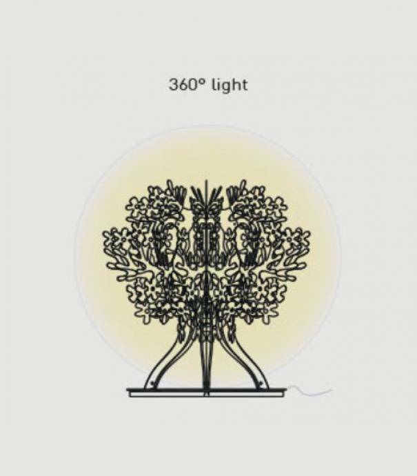 slamp slamp lampada da tavolo fiorellina table colore bianco fiots00wht00000000eu - foto 3