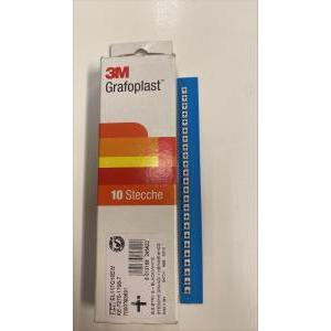 Stecche segnaletiche adesive segno + bl117g10bw 10 stecche 3m