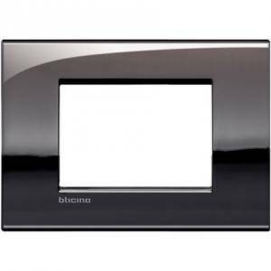 Livinglight air placca 3 moduli colore  peltro lucido lnc4803pt