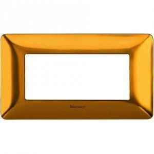 Matix placca 4 posti oro satinato am4804gos