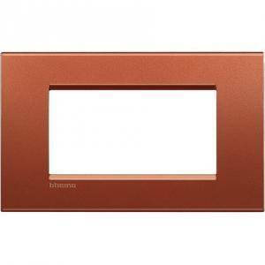 Livinglight placca 4 moduli colore  brick lna4804rk