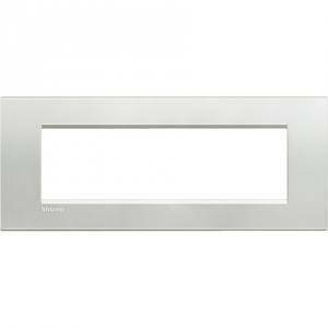 Livinglight placca 7 moduli colore argento lna4807ag