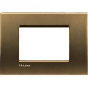 Livinglight placca 3 moduli colore bronzo lna4803bz