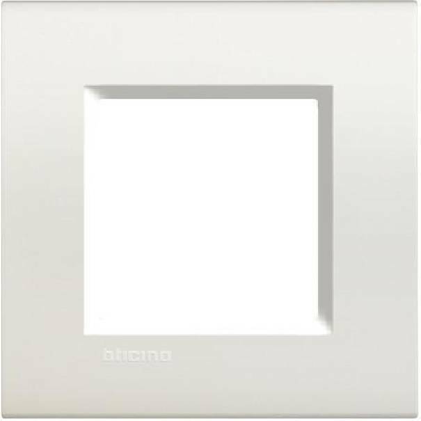 bticino bticino livinglight  placca 2 moduli colore bianco lna4802bi - foto 1