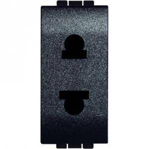 Livinglight presa 2p 16a standard euroamericana color antracite l4125