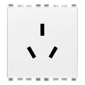 Eikon bianca presa sicury 2p+t 16a cinese bianco 20254.b